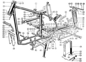 Veloette frame exploded view