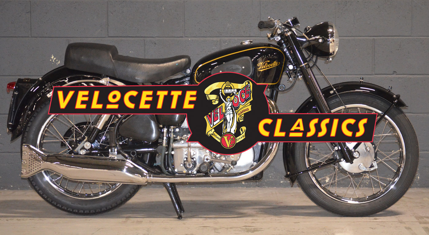 Tanks Classics Velocette Classics Logo and Velocette in background