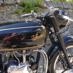 1967 Velocette MSS close up tank view