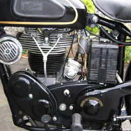 1938 Velocette KSS MkII close up engine view