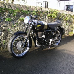 1967 Velocette Thruxton – VMT 525 side front view